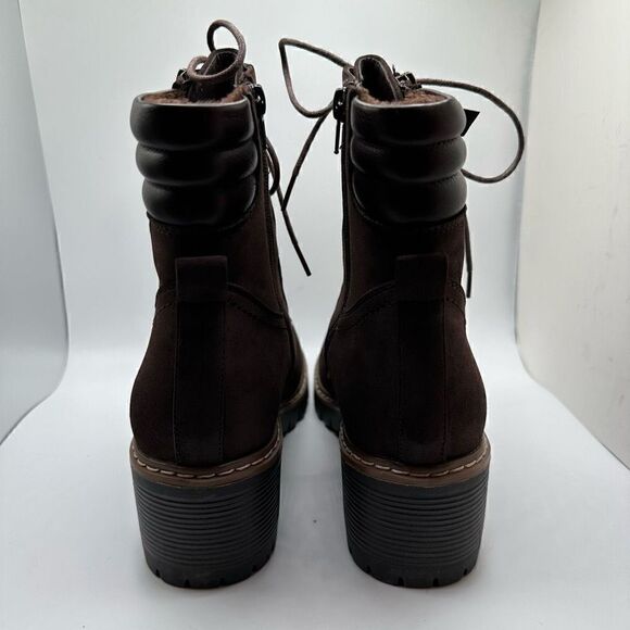 CUSHIONAIRE Women's Ramsey Lace up boot +Memory Foam 10 BROWN - Picture 4 of 7